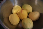 i used a potato peeler to peel the mangoes.